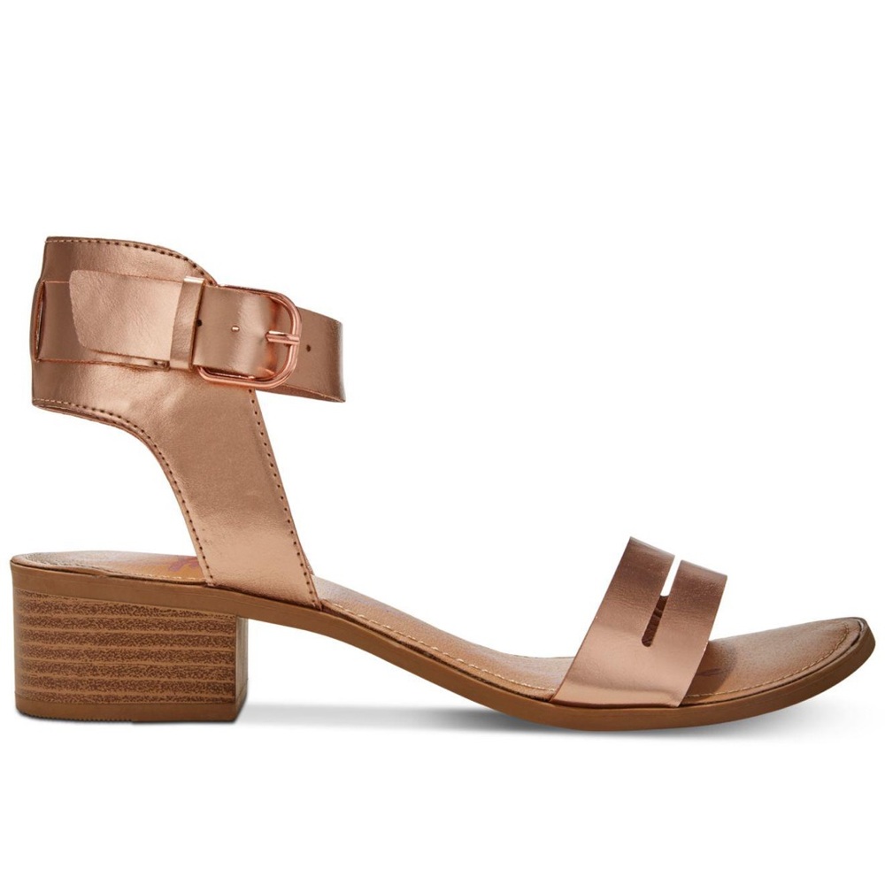 American Rag Rose Gold Ankle Heel Sandals